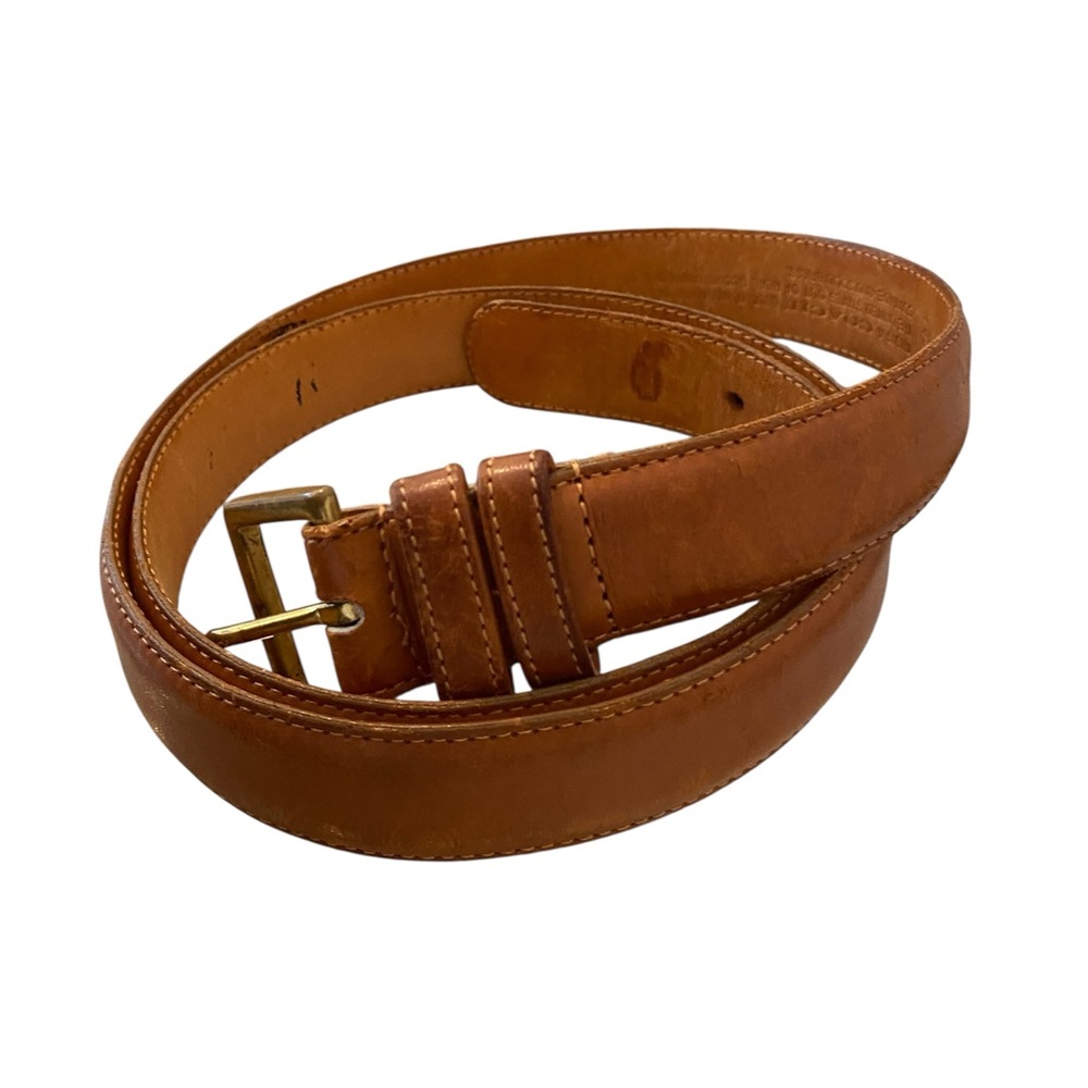Coach Mens Vintage English Tan Leather Belt